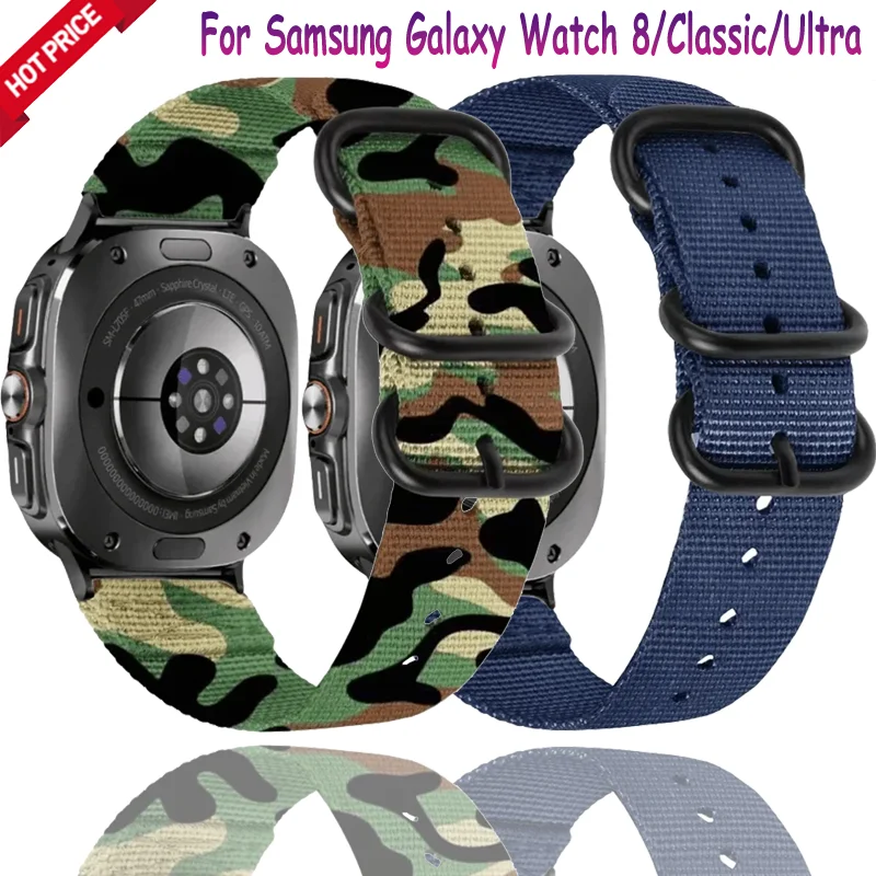 Correa de nailon suave para Samsung Galaxy Watch 8, 44mm, 40mm, clásica, 46mm, cómoda, Galaxy Watch Ultra 2025, 47mm