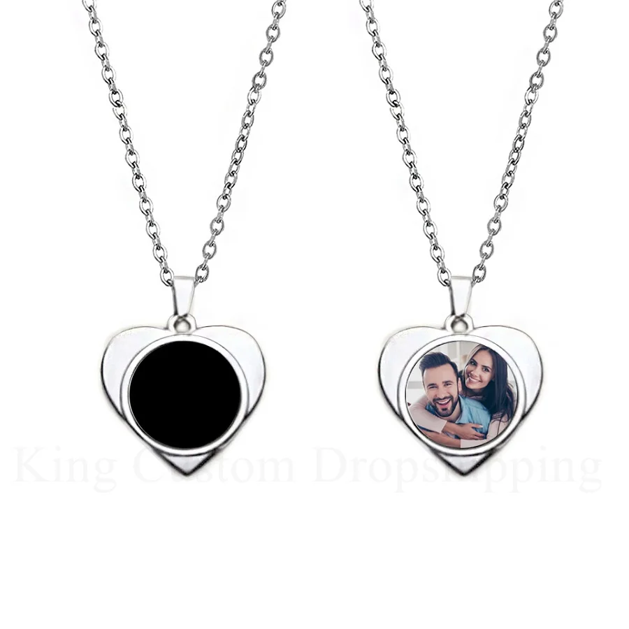 New Christmas Custom Heat photo Magic Necklace with Hidden Picture Heat Activated Magic Necklace birthday Gift