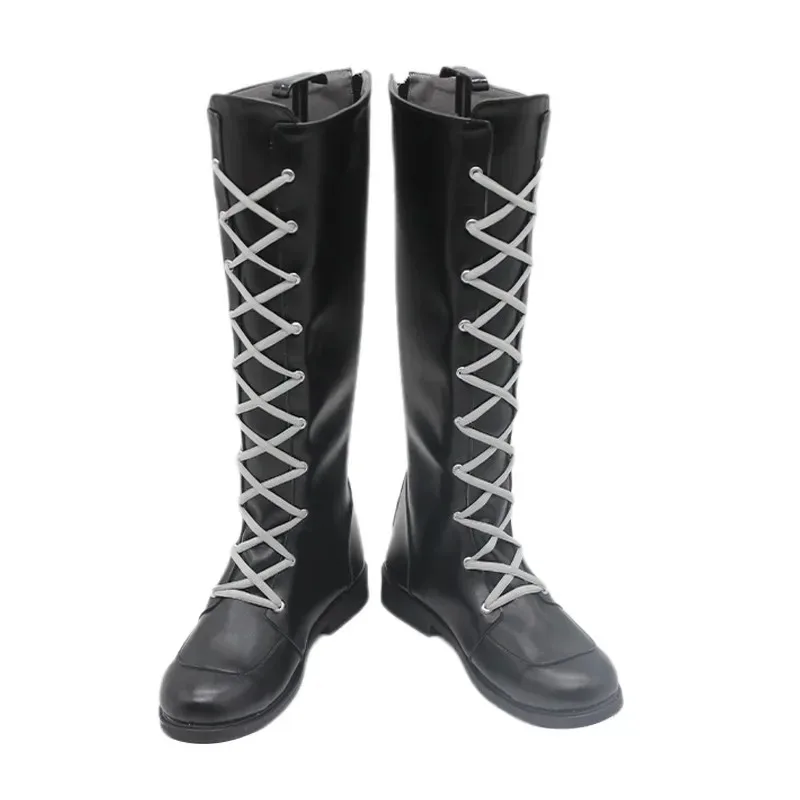 수신 마인 게임 블루 아카이브 코스프레 소품 PU 가죽 신발 할로윈 카니발 부츠 맞춤 제작,7;k'2.s;9,