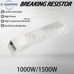 1PCS RXLG Aluminum Shell Braking Resistor 1000W 1200W 1500W 10R 20R 30R 40R 50R 75R 100R 150R 300R 400 Ohm