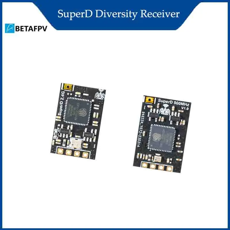 

BETAFPV SuperD Diversity Receiver for FPV Drones Long Range ELRS 2.4G/915/868MHz RC Tools