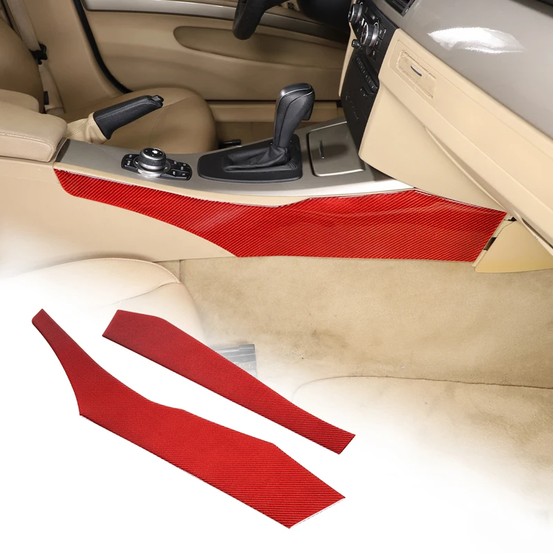 

Мягкие боковые панели из углеродного волокна для BMW 3 серии E90 2005-2012, декоративные наклейки, аксессуары для интерьера автомобиля
