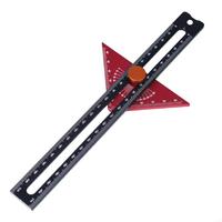 E7CD Rulers Woodworking, 180 Degree Adjustable Protractors Angled Finders Scale Scribing Tool