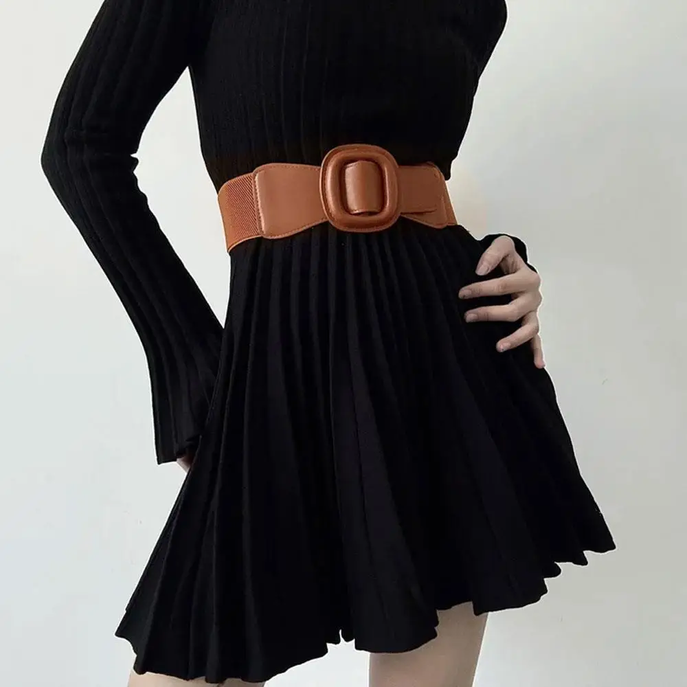 3-個ミニマリストバックル調節可能な痩身ベルト-pu-レザードレスベルト伸縮性ウエストバンドカマーバンドコート赤黒ウエストベルト