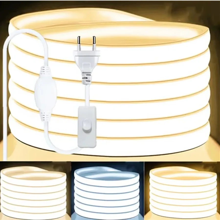 220v-cob-tira-de-lampada-led-1-30m-fob-fita-led-288leds-m-ra90-ao-ar-livre-ip65-a-prova-dip65-agua-interruptor-de-iluminacao-do-quarto-alimentacao-regulavel-plugue-da-ue
