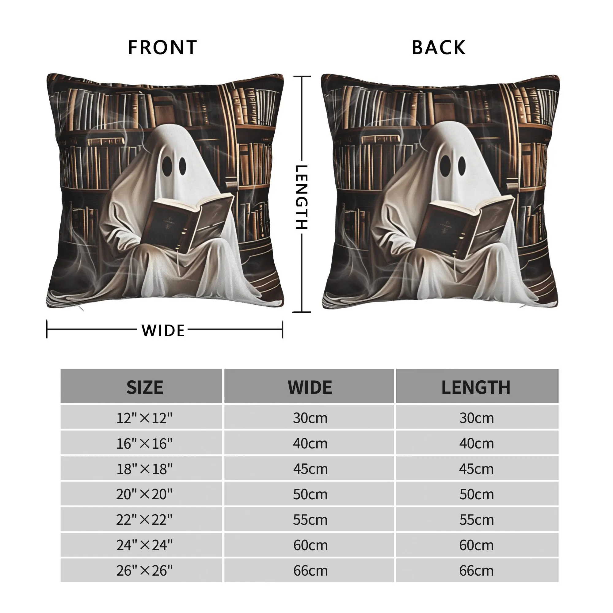 Ghost Diamond Art Pillow Cover  Graphic Cushion Cover Kawaii Pillow Case For Living Room Sofa