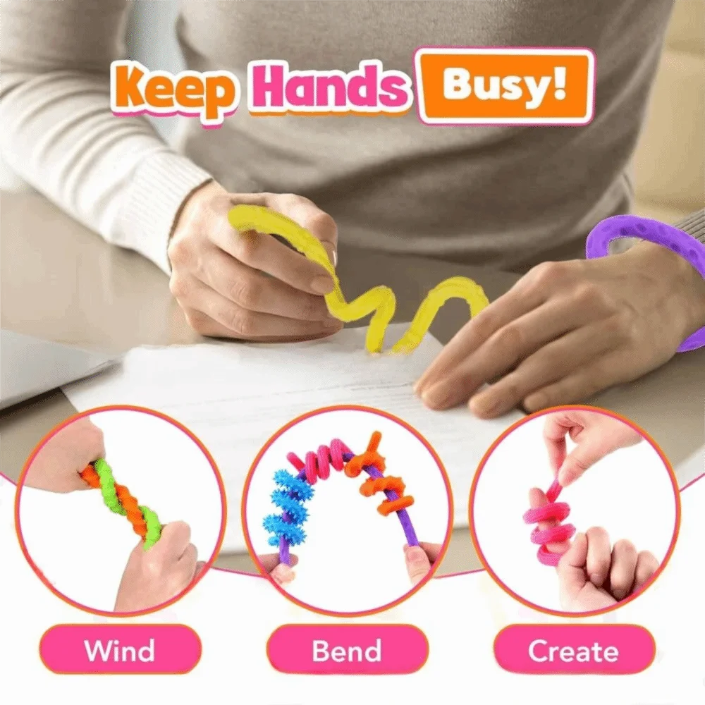 Textured Relaxation Toys Travel Activity Classroom Use Sensory Sticks Student Focus Autism Friendly Calming Sensory To