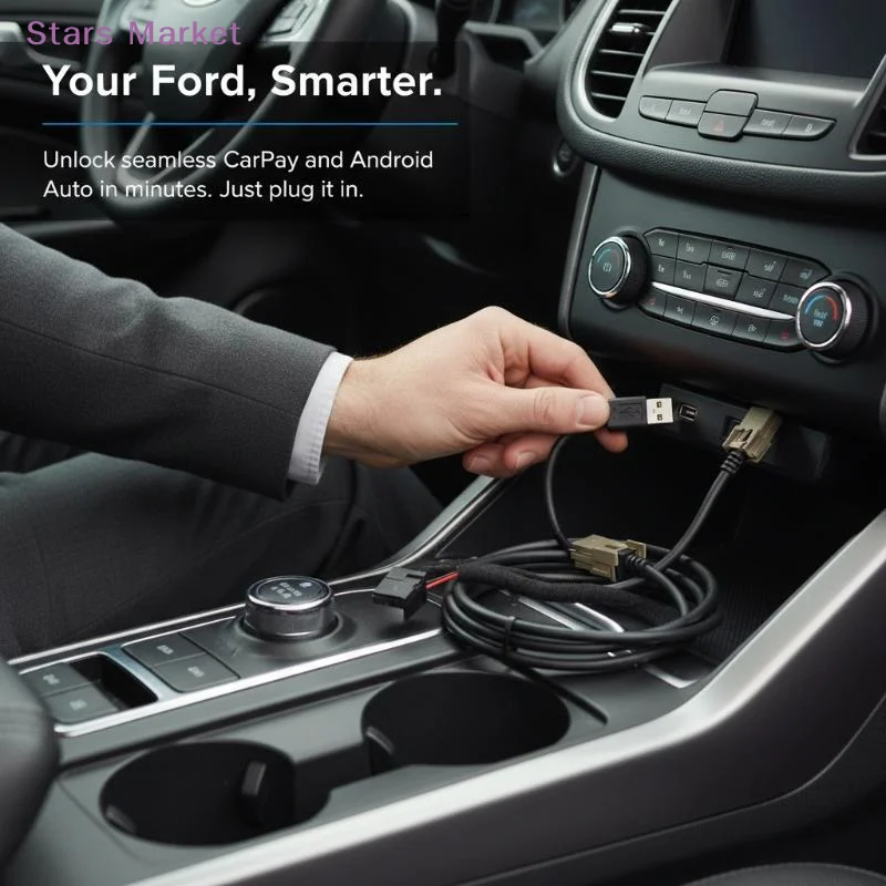 GEN 2a Harness Wiring Adapter Cable Fit SYNC 2 to SYNC 3 Retrofit USB Heavy Duty Construction Car Interior Upgrade Part