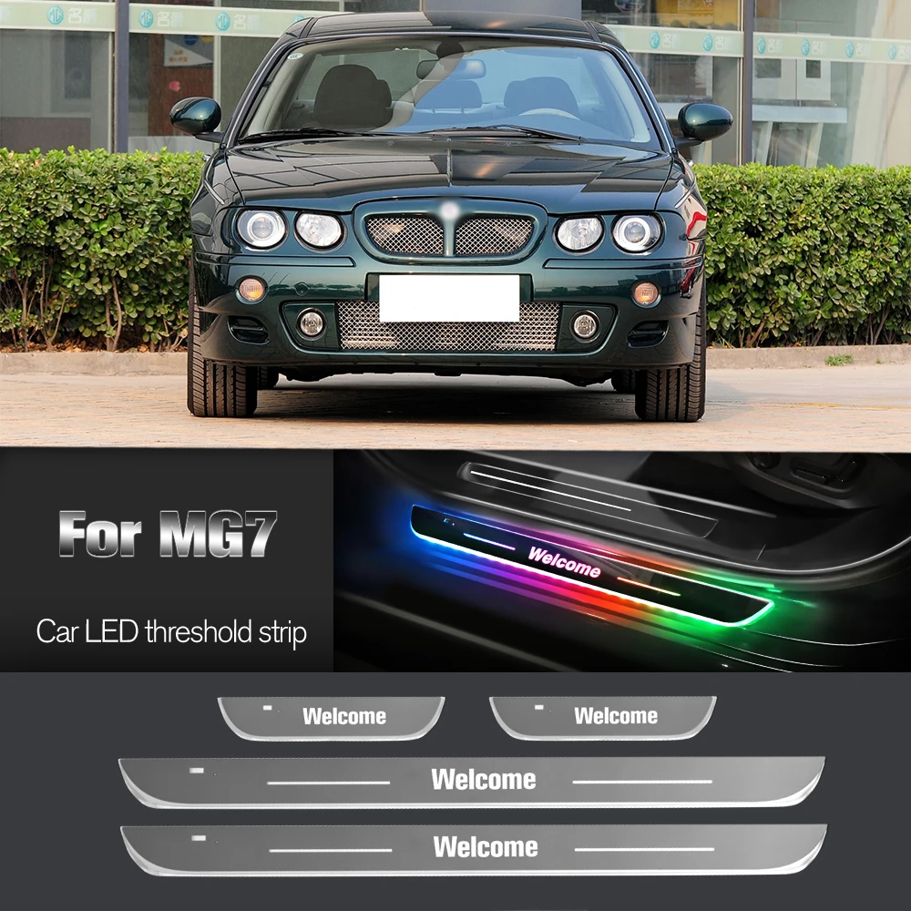 

Car Door Sill Light For MG 7 MG7 2007-2010 2008 2009 Customized Logo LED Welcome Threshold Pedal Lamp Accessories