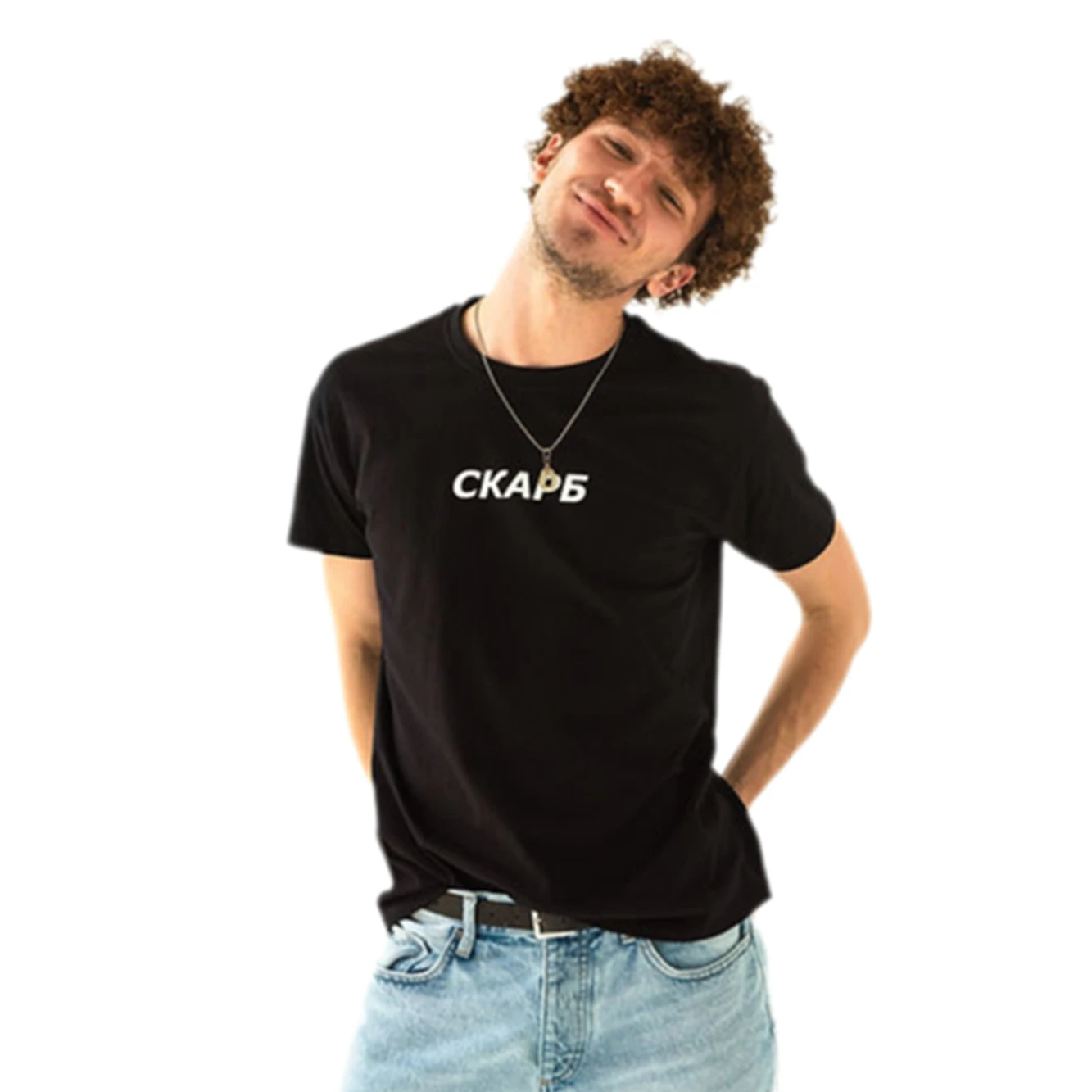 СКАРБ Letter Print Men's T-Shirt Slogan Shirt Summer Cotton Tee Graphic For Unisex Fashion Drop Sleeve Top