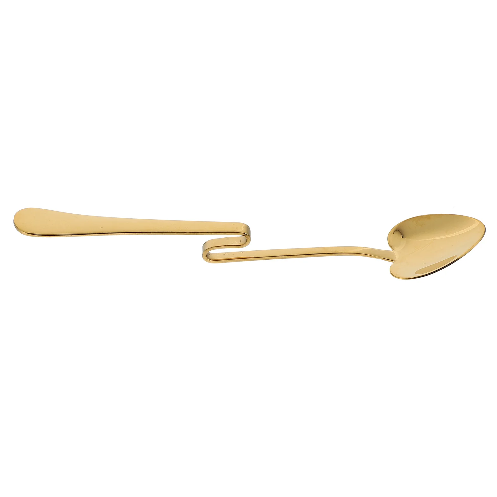 

1Pcs Z-Shape Cup Spoon High-Quality Metal Stirring Spoon Perfect for Coffee Tea Dessert Family Gathering Wedding Banquet