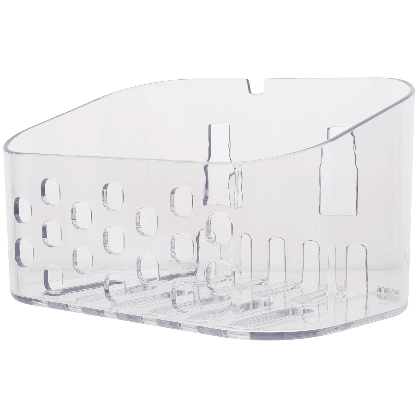 

Funny Wall Shelf Fridge Toothbrush Mounted Organizer Transparent Wall-mounted Storage Rack