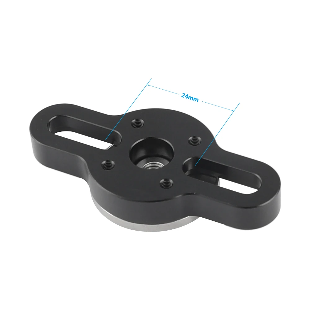 CAMVATE Standard ARRI Rosette Connecting Mount With M6 Thread & 1/4"-20 Threaded Screws For Handles/Articulating Arms Mounting