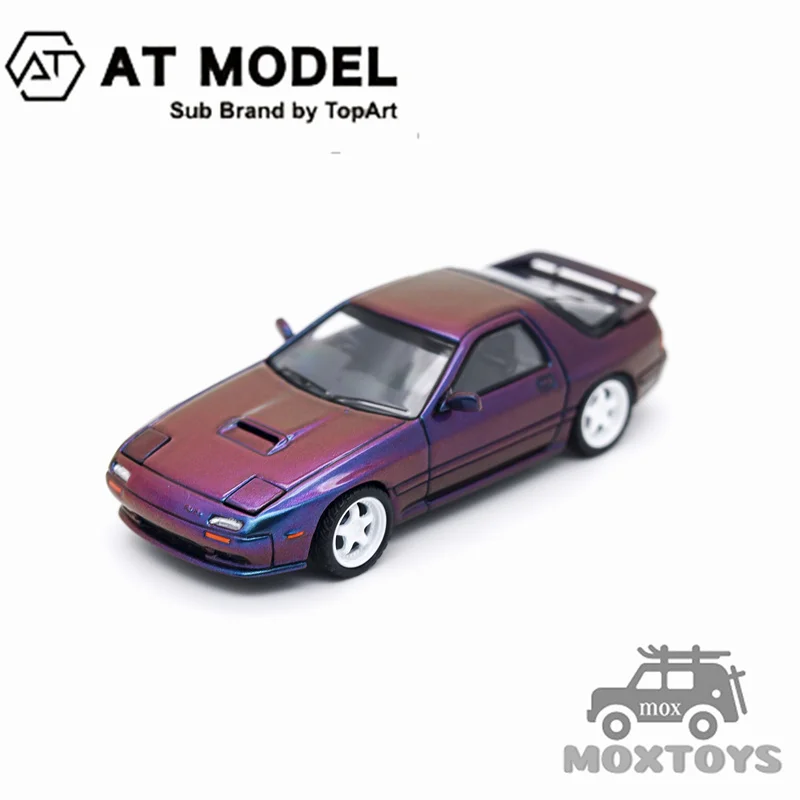 

AT Model 1:64 RX7 FC3S chameleon Pop-up Headlights Limited2000 Diecast Model Car