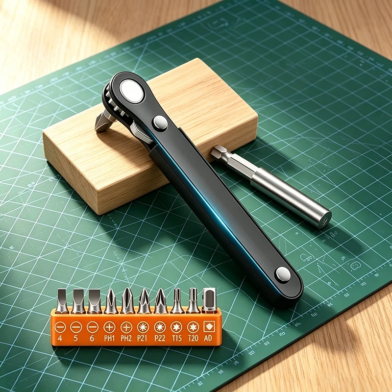 Conjunto de chave de fenda de ângulo reto, mini catraca, kit de chave offset de 90 graus, ferramenta de bolso para reparo diy, soquete de broca de baixo perfil ﻿