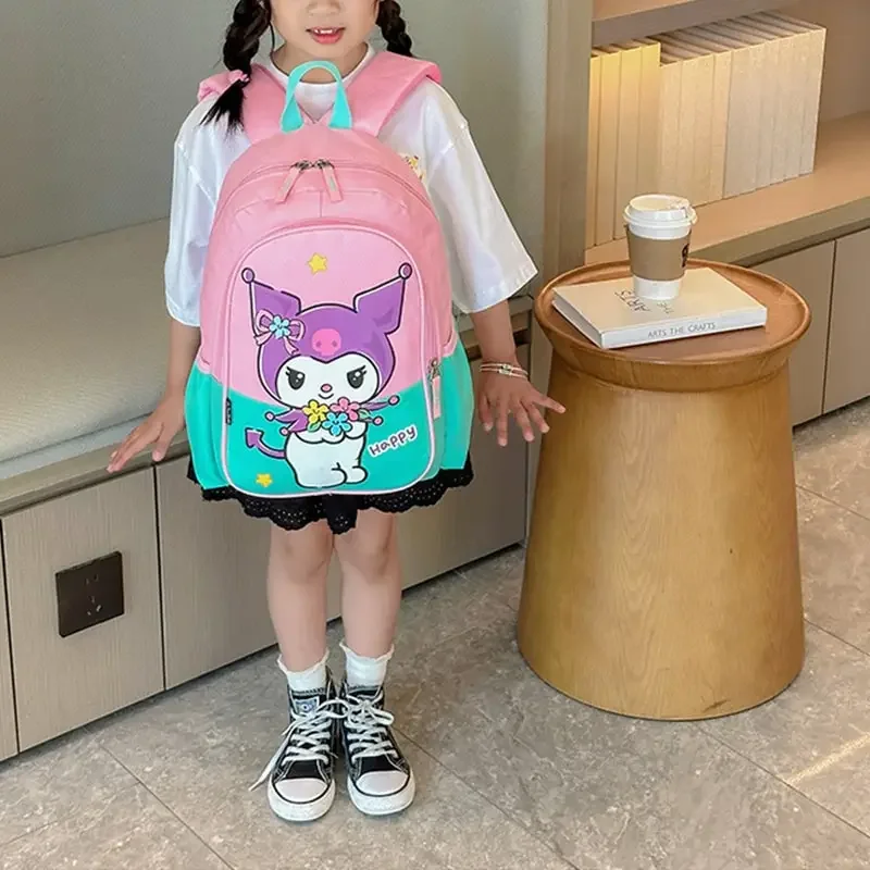 Sanrio Kuromi My Melody Children Backpack Cute Anime Cartoon School Bag Kindergarten Elementary Student