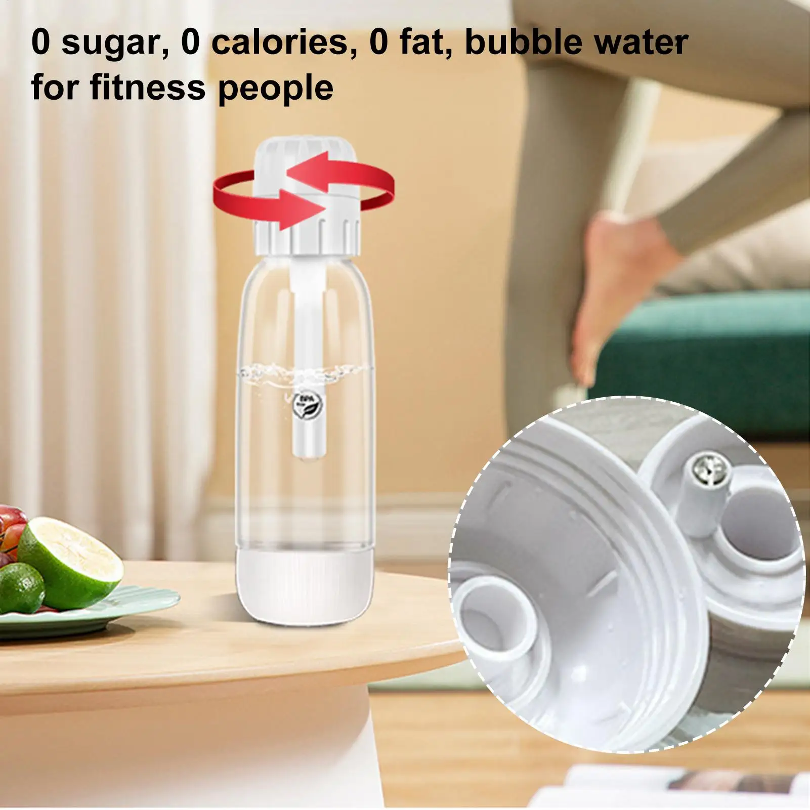 

Sparkling Water Maker Soda Water Maker Machine Bubble Making Bottle Device For Drink Cocktail Bar Kitchen Travel Parties