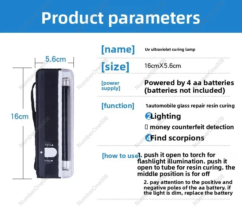 Handheld Led Ultraviolet UV Ink Curing Lamp Convenient Repair Shadowless Adhesive Ultraviolet Car Curing Lamp LED