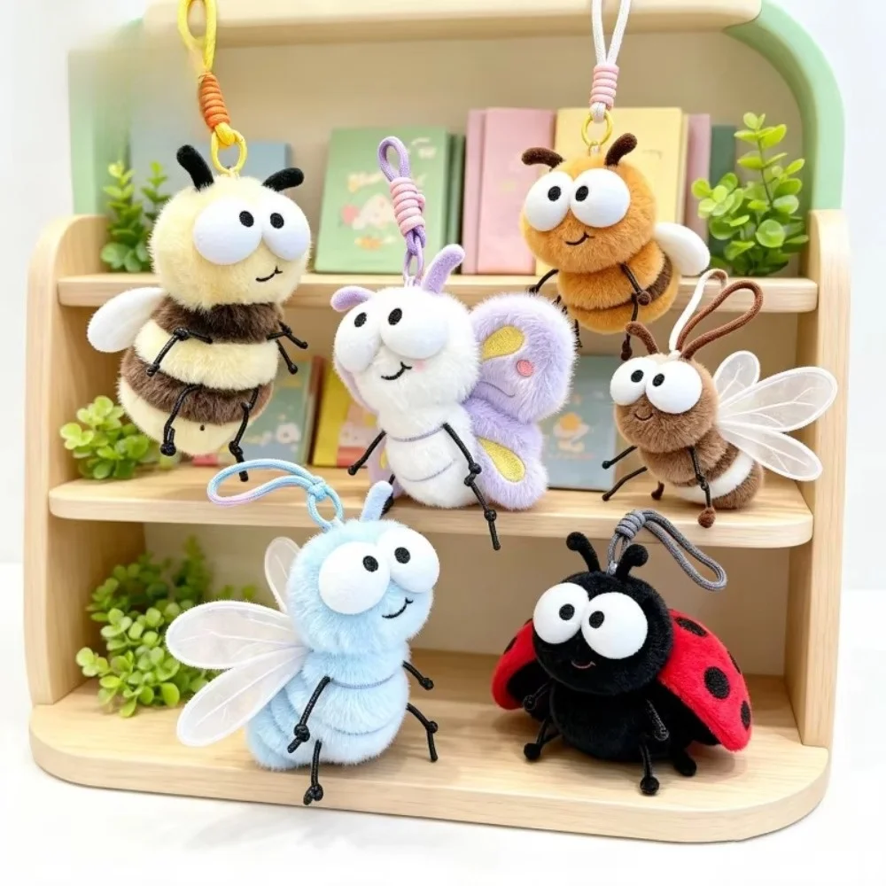 Material Keychain Keychain Attachment Series Collection Insect Bag Charm Pendant Style Miniature Size Novelty Gift Keychain