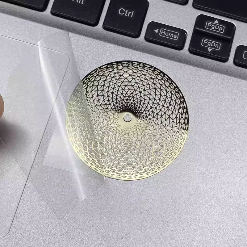 

Sacred Geometry Metal waterproof sticker for electronic notebook charger Crystal Pyramid Home Decorative art