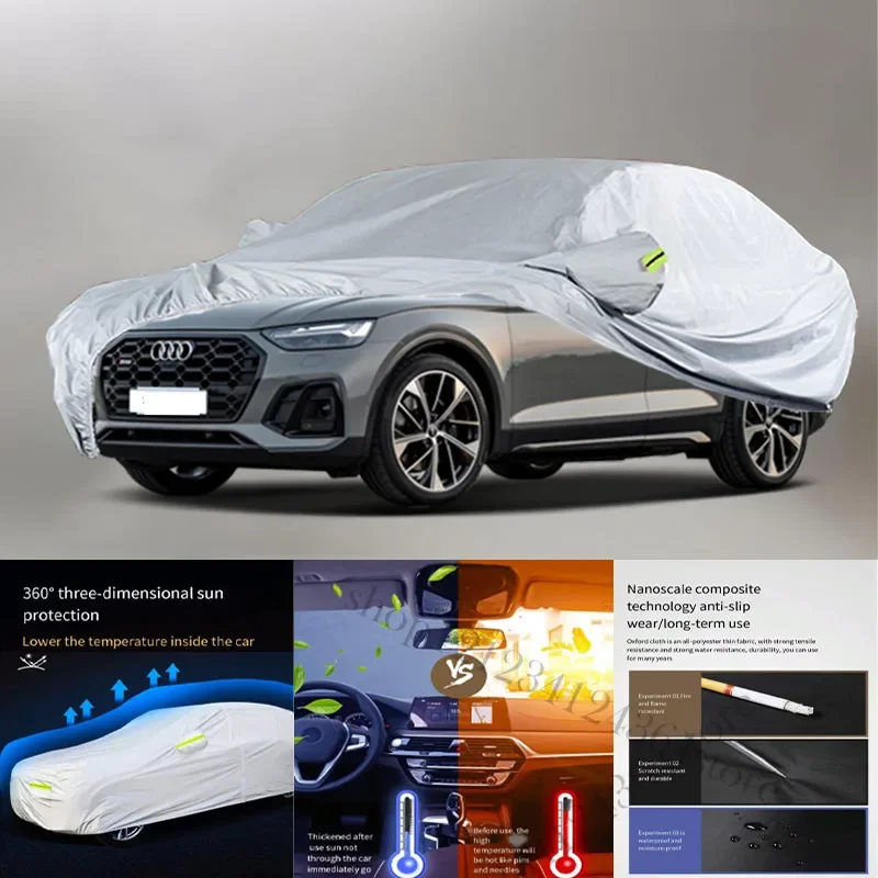 

For Audi SQ5 SPORTBACK Fit Outdoor Protection Full Car Covers Snow Cover Sunshade Waterproof Dustproof Exterior Car cover