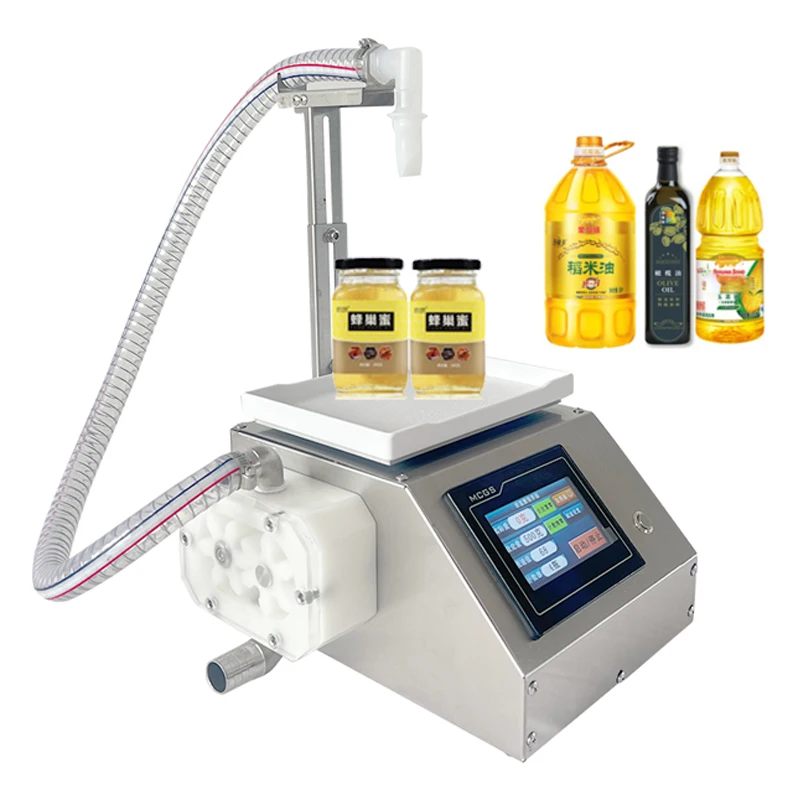 G66A Weighing type small automatic honey sesame paste edible oil viscous liquid quantitative filling machine