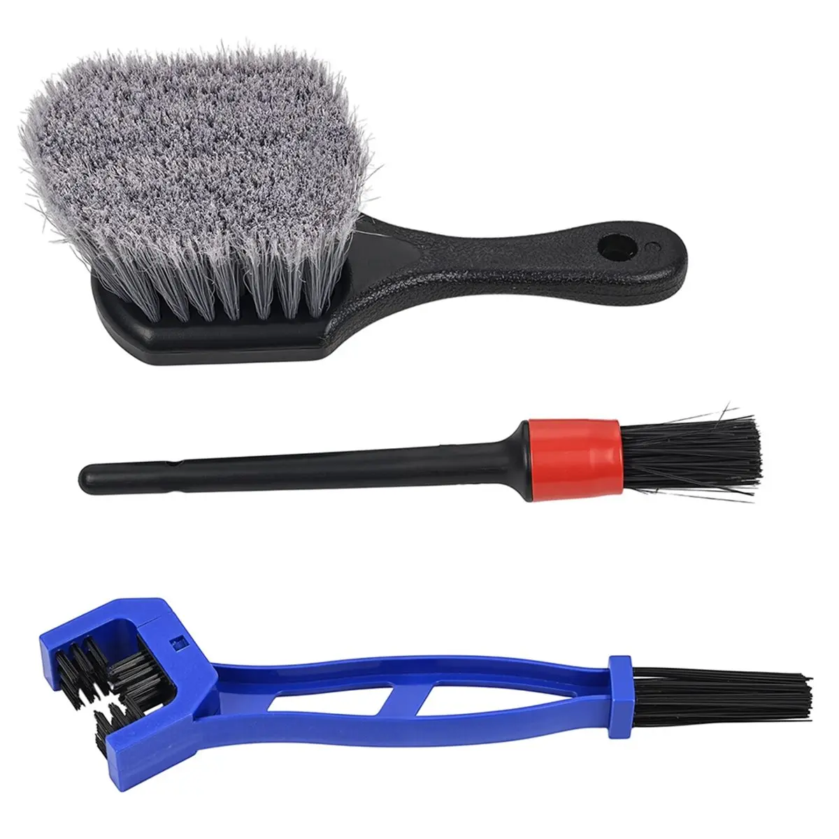 10-Piece Motorcycle Cleaning Kit - Includes Cleaning Brushes, A Sponge, A Microfiber Wash Mitt, and A Towel