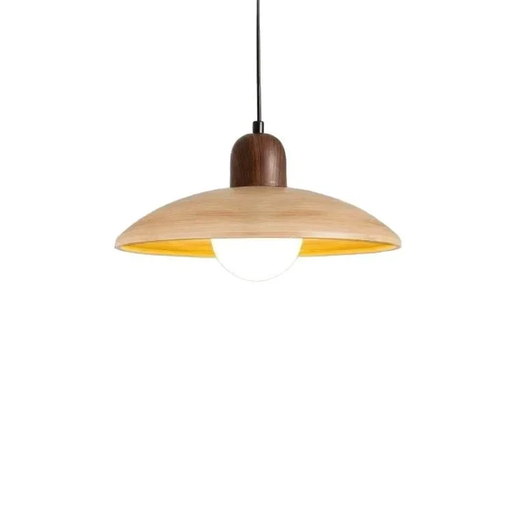 Japanese retro chandelier walnut dining room bedroom bed and breakfast tea room dining table flying saucer dining room