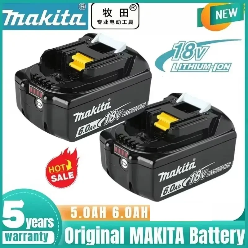 BL1860 Makita 18V Battery Rechargeable Battery 18650 Lithium-ion Cell Suitable For Makita Power Tool BL1860 BL1830 LXT400