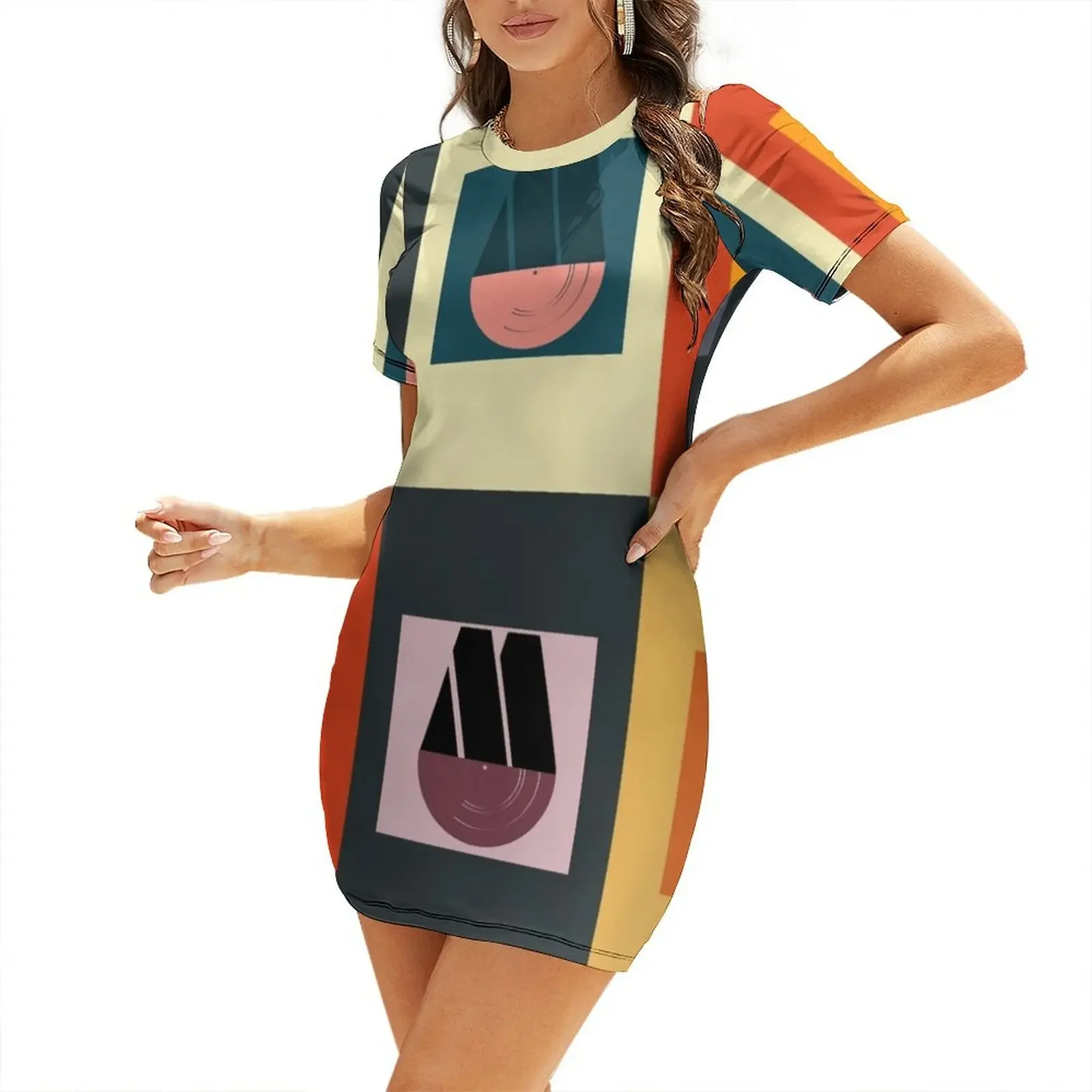 

Motown Short-Sleeved Dress clothes women's clothing summer 2025 novelties Clothing Dress woman Dress