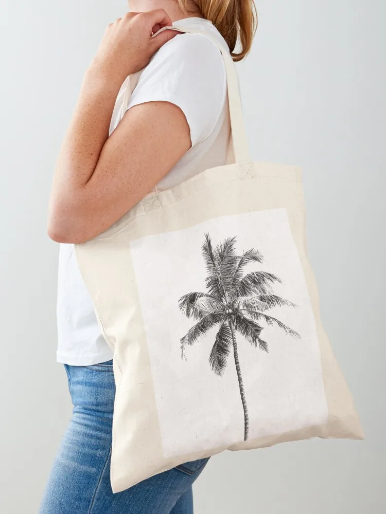 

Palm tree by the beach Tote Bag tote bag women tote bags aesthetic shopping bags foldable Large bags for women