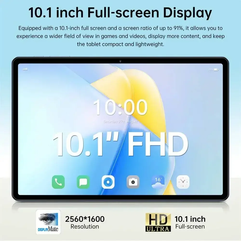 CHOTOG Pad 7s Pro 5G Dual SIM Tablet 10.1inch Tablet Android 15 16+32MP Tab 22GB+2TB Children's Tablets 10000mAh Tab PC