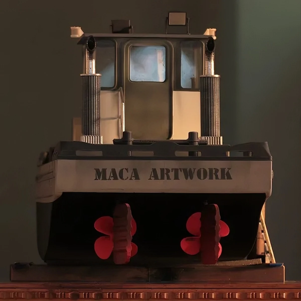 RC Ships 50cm Features A Dual-motor Flat-top Design Remote Control Boat 3D-printed Detail Parts RC Schiffe Model Kit Ship Toy