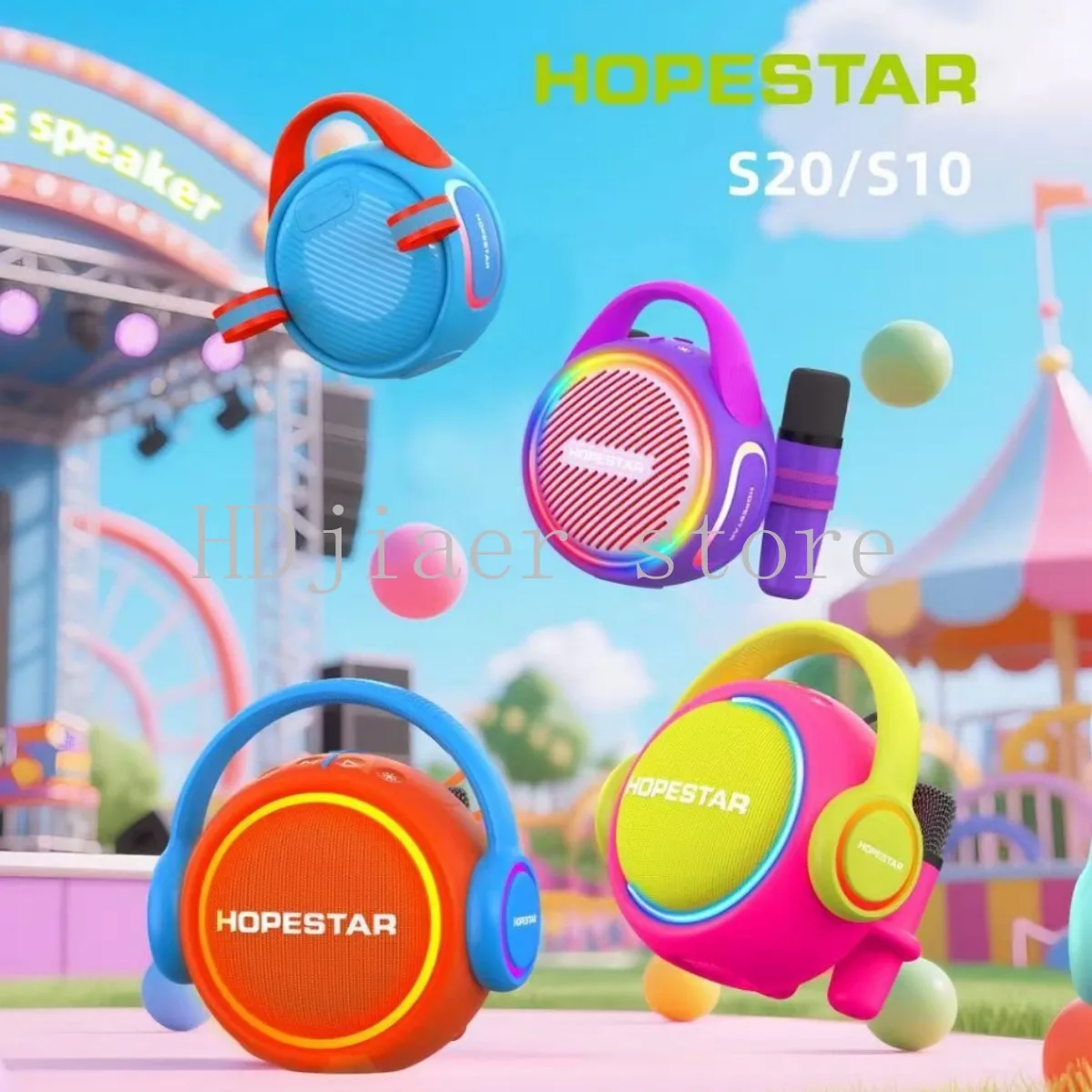 Cute Kids Bluetooth Speaker with Microphone All-in-One Singing Machine Toy Birthday Gift for Boys Girls view 4