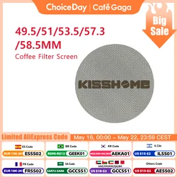 KISSHOME Espresso Puck Screen 51mm 53.5mm 58.5mm 57.3mm Filter Mesh Portafilter Barista Tools Coffee Machine Accessories