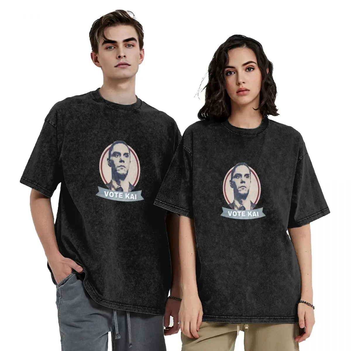 

Fictional Universe Horror Series Michael Langdon Apocalypse Vote Kai Anderson Sticker Ahs Cult Vinta T-Shirt