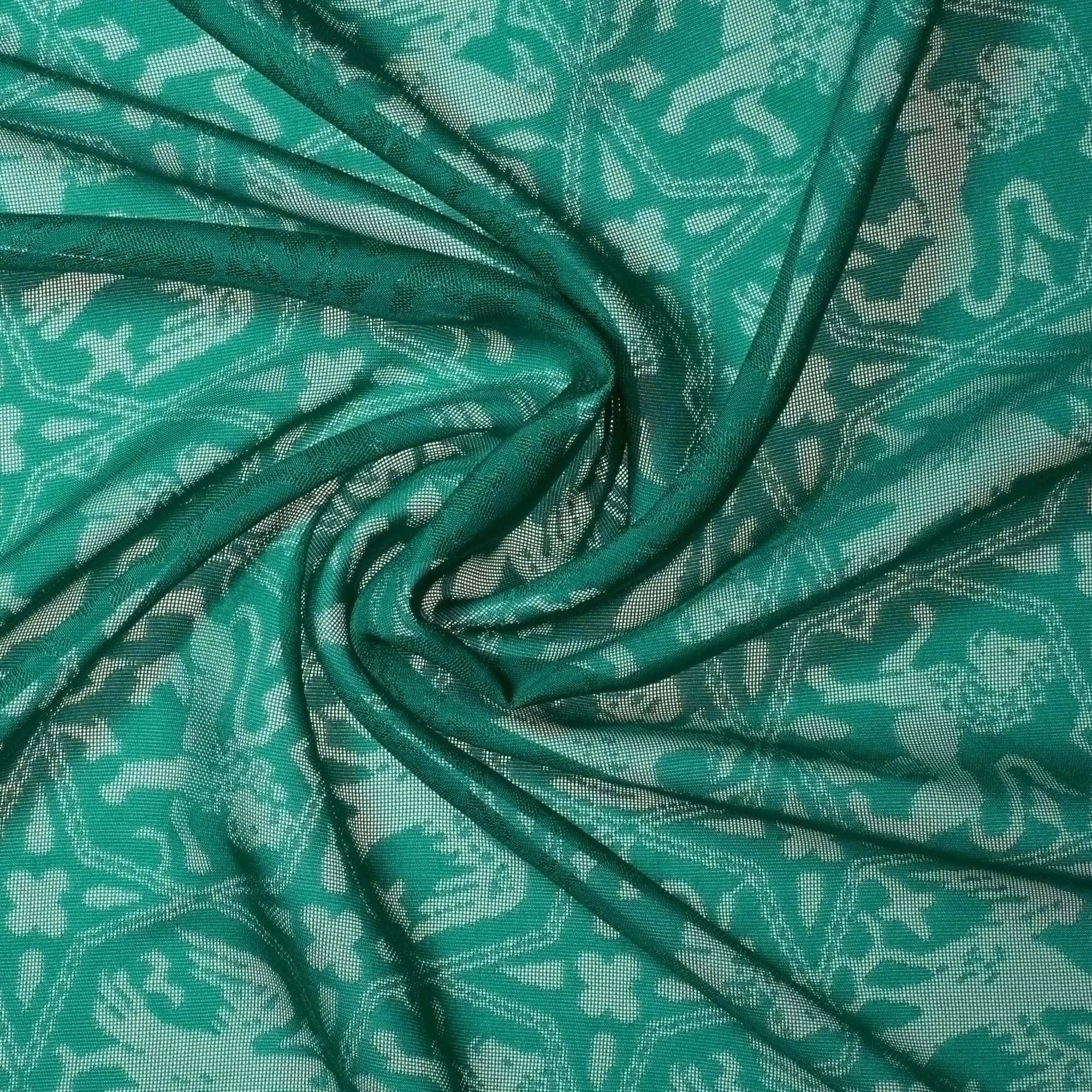 Traditional Suzhou Qipao Chinese style green solid color mulberry silk silk flower silk jacquard clothing fabric