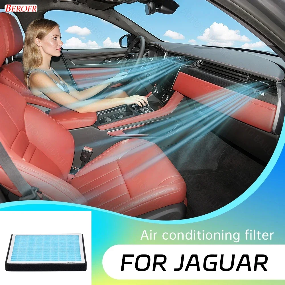 1pcs For Jaguar F-Pace XF I-Pace XE 2016-2020 2021 2022 2023 2024 Car Air Filter Conditioner Replacement Kit Car Accessories