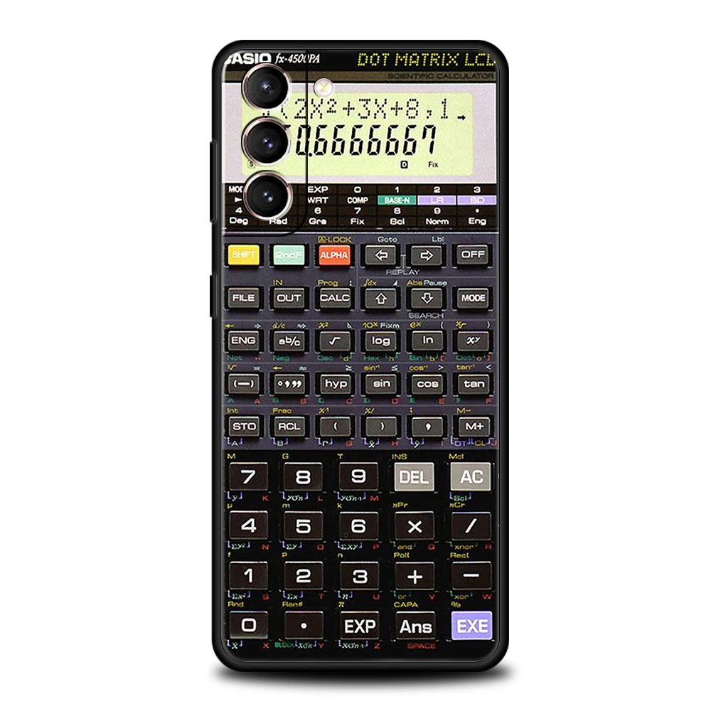 Retro Calculator Phone Case for Samsung Galaxy S24 S23 S22 S20 S21 FE Ultra S10 S10E S9 S8 Plus 5G Silicone Cover Capas Fundas – Detail 5