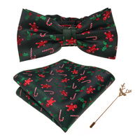 EASTEPIC Bow Ties for Men Exquisite Brooch Jacquard Handkerchief Men's Accessory Christmas Gift Childhood Meeting Happy New Year