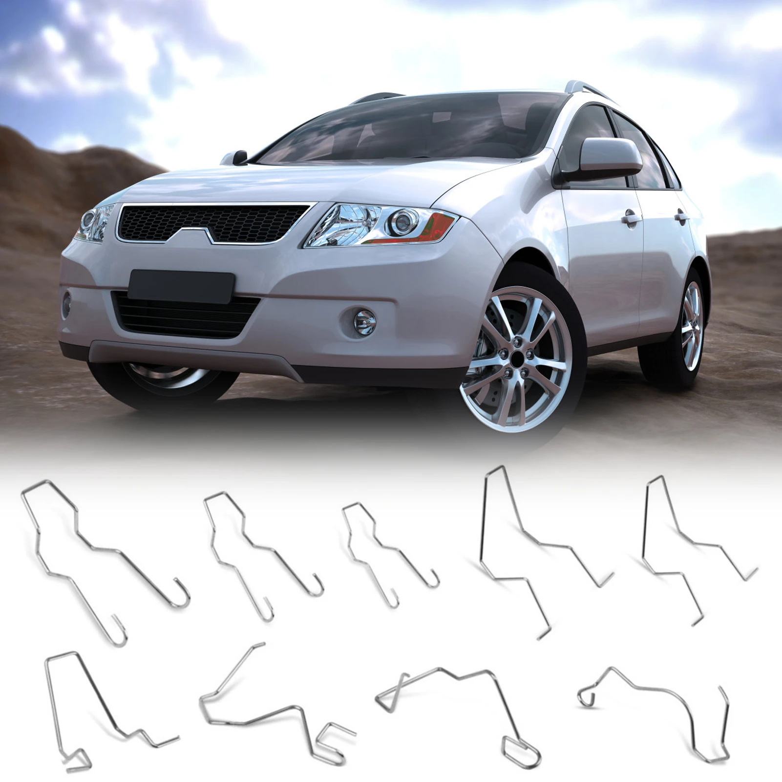 Bulb Retaining Spring Clips Headlight Retaining Clips Stainless Steel Car Headlight Clamps for H1 H3 H4 H7 headlight clips