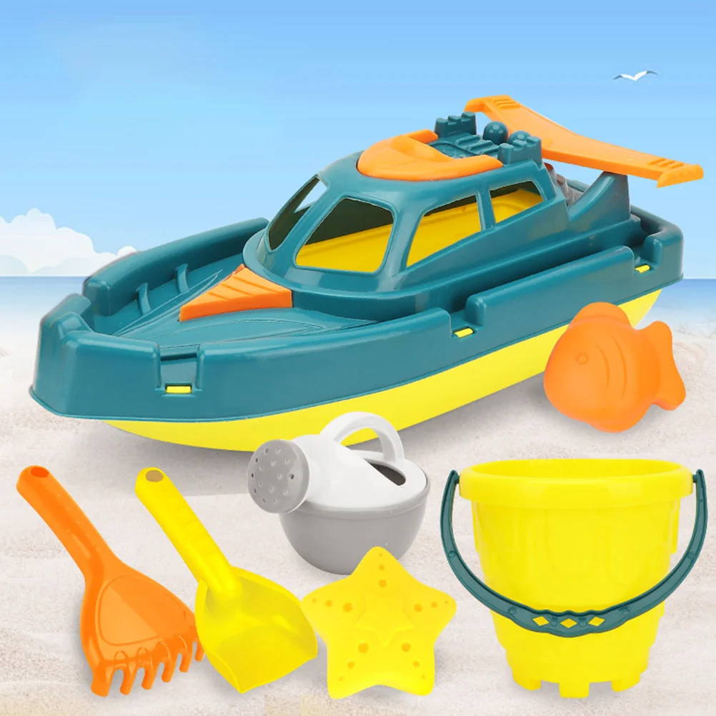 1 Set Beach Playthings Yacht Sand Toys Summer Kids Seaside Toys Random Color beach playing set children beach toy