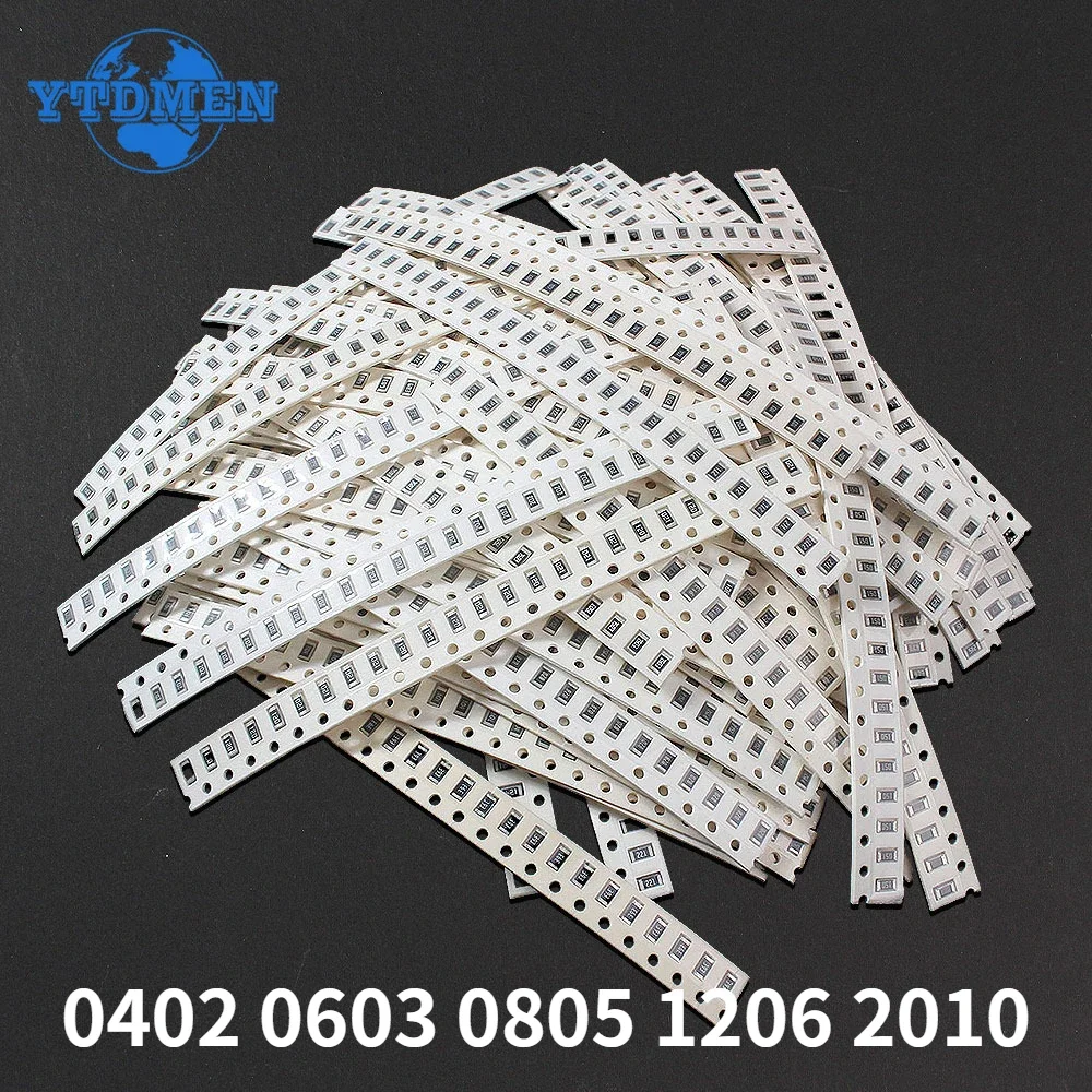 

800-4000 шт., 80 значений, комплект резисторов 0402 0603 0805 1206 2010, резистор SMD 10R ~ 910 кОм, комплект «сделай сам», сопротивление 5%