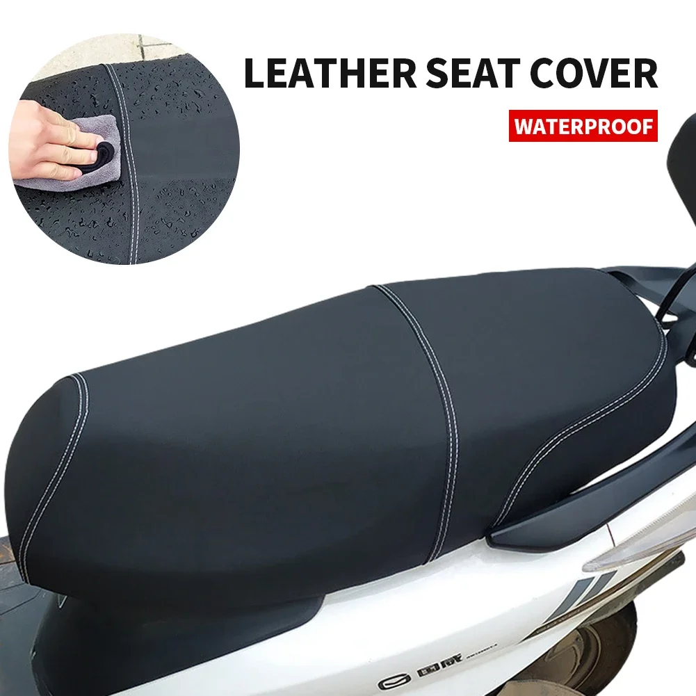 For Moped Motorbike HONDA PCX150 PCX 150 Waterpoof Case Leather Motorcycle Seat Cover Cushion Full Wrapping Black Accessories