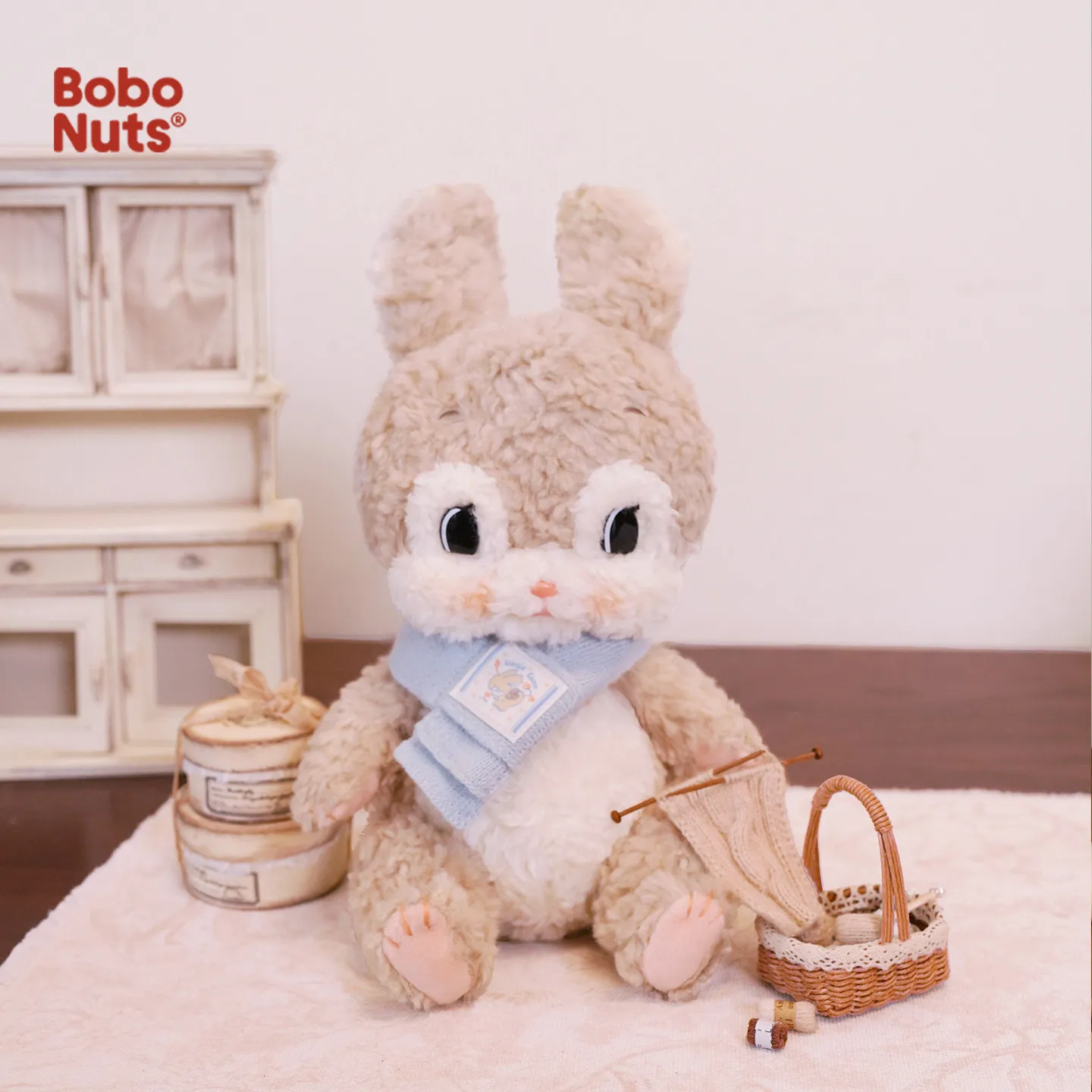 

Bobonuts Little Rabbit Luna Plush Toy Soft Soothing Doll Cute Room Decoration Birthday Holiday Gift For Friends Kids Girls