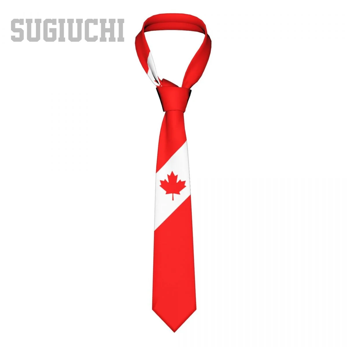 

Canada Flag Emblem Men Women Neck Ties Casual Plaid Tie Suits Slim Wedding Party Business Necktie Gravatas