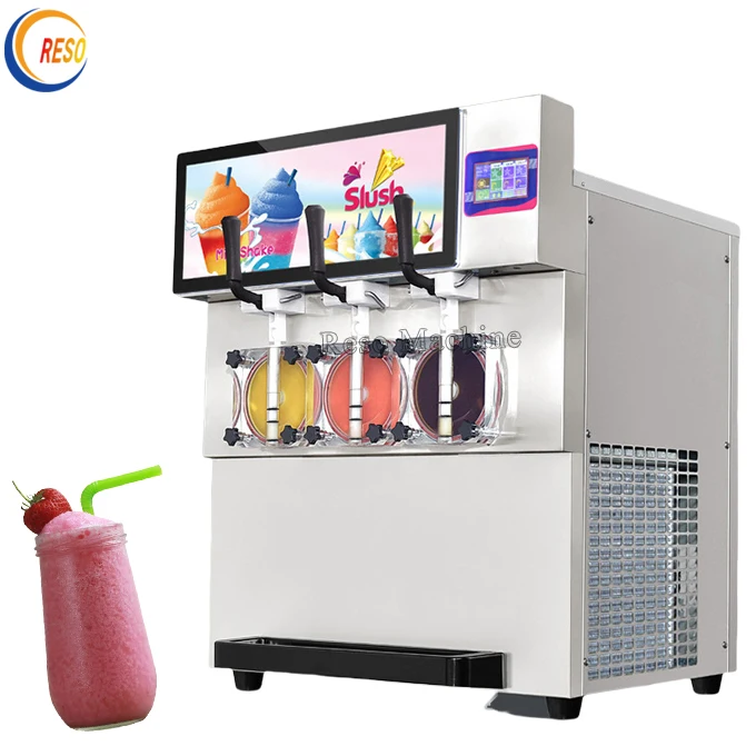 

Commercial Frozen Daiquiris Drink Ice Smoothie Machine Ice Coffee Slush Juice Making Machine