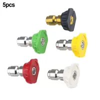 5PCS 1/4inch Quick Connect Garden High Pressure Washer Spray Nozzle 0 15 25 40 DegreeWateringSoap Nozzle Tip
