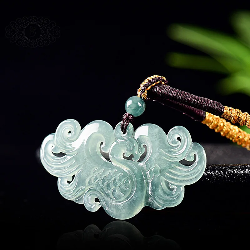 

Jade of Serenity: A-Grade Blue Water Phoenix Pendant – Spiritual Jade Jewelry for Inner Peace, Protection & Auspicious Energy