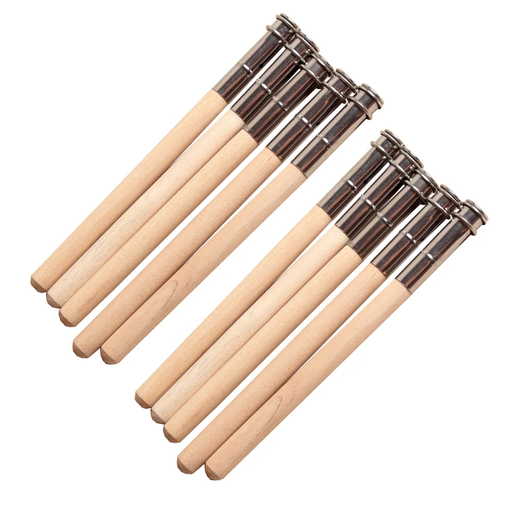 10 Pcs Pencil Extender Lead Pencils Lengthener Single Head Holder Student Wood Sketch Extension Rod Convenient